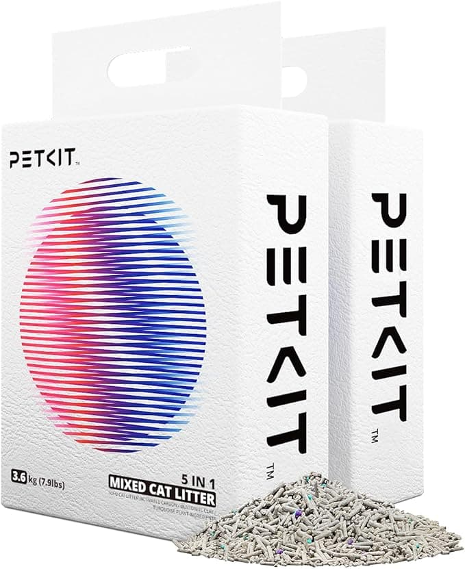 Bag of PETKIT Mixed Tofu and Bentonite cat litter